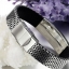 สร้อยข้อมือผู้ชาย สร้อยข้อมือ 316L Stainless Steel เคลือบลงบน หนัง Pu ดีไซน์ ลายเป็นจุด พร้อม แผ่นจี้ลาย Wall สร้อยข้อมือชาย แบบเท่ๆ 611676