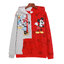 Disney เสื้อกันหนาว เสื้อวอร์มสีแดง เสื้อฮู้ด สีทูโทน แดงเทา สกรีนMINNIE & MICKEY งานDISNEY แท้ สำเนา แดง