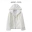 Forever21 เสื้อเฟอร์กันหนาว หมวกฮู้ด เสื้อขน แบรนด์ forever21 (FLUFFY COAT) ขาว