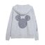 เสื้อฮู้ด สเวตเตอร์ กันหนาว DISNEY เสื้อมิคกี้ มินนี่ ติดเพชร Blink Mickey mouse mickey mouse งาน DISNEYแท้ MINNIE เทา