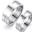 แหวนคู่รัก แหวนหมั้น แหวนแต่งงาน แหวนแทนใจ ครบรอบ แหวนเงิน 316 L Stainless steel แกะลาย เป็น อักษร ผู้ชาย ผู้หญิง เก๋ ๆ แหวนคู่แบบสวย 425142