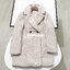 H&m เสื้อโค้ทกันหนาว เสื้อกันหนาว ขนเฟอร์ สีนู้ดเบจ FLUFFY COAT overcoat โค้ทวูล สีขาวครีม โค้ทขน สีขาวออฟไวท์ แบรนด์ H&M ขาว