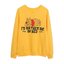 เสื้อวอร์ม สเวตเตอร์ Disney เสื้อหมีพูห์ สีเหลือง Winnie the pooh แขนยาว สีครีม ลายการ์ตูน DISNEYงานสวย มากคะ I'd rather be in bed แดง