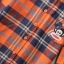 เสื้อเชิ๊ตลายสก๊อตส้ม ยี่ห้อ PAUL FRANK ไซส์ S ผ้าสักหลาดเนื้อหรู