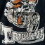 Oil leak เสื้อยืดแขนยาว คอกลม เสื้อยืด Triumph สีดำ ลายกะโหลก bakers field triumph cycle shop ผู้ชาย แบรนด์ OIL LEAK Size M/L/XL สำเนา สำเนา สำเนา ดำ