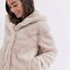 เสื้อเฟอร์กันหนาว หมวกฮู้ด เสื้อขน Fluffy coat แบรนด์ pimkie ดำ