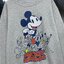 Disney เสื้อสเวตเตอร์ สีเทา สกรีนลายMICKEY งานDISNEY สำเนา เทาอ่อน