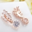 ต่างหู ตุ้มหู เพชร CZ ทอง 18 K ดีไซน์ ลาย ใบไม้ แสนสวย ต่างหู ใส่ออกงาน ราคาถูก แบบสวย มีดีไซน์ ของขวัญให้แฟน สุดหรู มีราคา 577734
