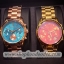 MICHAEL KORS Runway Blue Dial Rose Gold-plated Ladies Quartz Watch MK6164