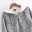 Primark เสื้อวอร์ม เสื้อกันหนาว หมวกฮู้ดสีเทา ซับขนอุ่นสีขาว แบรนด์PRIMARK เทา