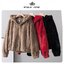 Page one เสื้อเฟอร์กันหนาว หมวกฮู้ด เสื้อขน Fluffy coat แบรนด์ page One ดำ