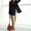 เสื้อคลุม เสื้อโค้ท coat ผ้าสักหลาด สีดำ brandname ญี่ปุ่น TREAT SUPPLYกระดุม 2 แถว แต่งคอได้2 แบบ เก๋ๆ( คอปีน/คอปก) ปกใหญ่สวยเท่ห์ แพทเทริน์เนื้อหรู สินค้าหลุดโรงงาน
