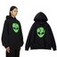 Disney เสื้อวอร์มฮู้ด แขนยาว สีดำ สกรีน ALIEN เอเลี่ยน งาน BALENCIAGA บาเลนเซียก้า ดำ