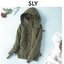 SLY เสื้อฮู้ด เสื้อโค้ทกันหนาว สีเขียว แบรนด์ SLY แขนมีปลอกมือกันลม งานสวยพรีเมี่ยมมากค่ะ เขียว