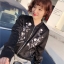 เสื้อแจ็คเก็ต JACKET เนื้อผ้าไหม แนวญี่ปุ่น งาน A.N.A a new approach แต่งลายปักดอก สีดำ สวย แนว มากคะ SIZE S/M/L/ ดำ