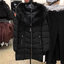 Calvin klein เสื้อกันหนาว เสื้อฮู้ดเฟอร์ บุนวมอุ่น สีดำ แบรนด์ Calvin klein (padded puffer coaT)