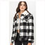 Love tree เสื้อโค้ท กันหนาว LOVE TREE plaid SHERPA LINE checked winter jacket สีแดงดำ แบรนด์ Love tree สำเนา แดงดำ