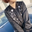 เสื้อแจ็คเก็ต JACKET เนื้อผ้าไหม แนวญี่ปุ่น งาน A.N.A a new approach แต่งลายปักดอก สีดำ สวย แนว มากคะ SIZE S/M/L/ ดำ