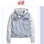 เสื้อยีนส์ฮูท แจ็คเก็ต ยีนส์ฟอก แต่งฮูทเทา งานH&Mแท้ งานสวย แพทเทินเนี๊ยบมากคะ (จำนวนจำกัด) SIZE S/M/L/XL ยีนส์