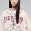 เสื้อฮู้ด สเวตเตอร์ กันหนาว Mickey Saddle up H&M DISNEYLAND PARIS mickey candy เสื้อมิคกี้ เม้าส์ Mickey mouse mickey mouse งาน DISNEYแท้ สีเบจ ชมพู