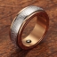 แหวนผู้ชาย แหวนเงิน ตัดขอบ ทอง Rose gold ดำ แกะลาย อักษร อังกฤษ ไม้กางเขน แหวนฝังแม่เหล็ก ปรับสมดุล 259922