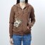Ed hardy เสื้อแจ็คเก็ต เสื้อนอก เสื้อฮู้ดวอร์ม สีน้ำเงิน ฟอก แบรนด์ ED HARDY น้ำเงิน