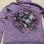 Ed hardy เสื้อแจ็คเก็ต เสื้อนอก เสื้อฮู้ดวอร์ม สีน้ำเงิน ฟอก แบรนด์ ED HARDY น้ำเงิน