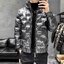 Double focus เสื้อกันหนาว เสื้อขนเป็ด DOWN JACKET เสื้อฮู้ดเฟอร์กันหนาว บุนวมอุ่น แบรนด์ Jin guan hua ( Puffer Jacket ) ดำ