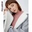 Pull&bear เสื้อโค้ท เสื้อกันหนาว เนื้อผ้าไหมพรม สีเทาอ่อน แบรนด์ Pull&bear เทาอ่อน