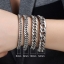 สร้อยข้อมือผู้ชาย สร้อยข้อมือ สแตนเลส แท้ 316 L ดีไซน์ แบบฉบับเดิม ยอดนิยม รุ่นคลาสสิค ลายโซ่ ขนาดหนา บาง กลาง หลายระดับ 266695
