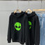 Disney เสื้อวอร์มฮู้ด แขนยาว สีดำ สกรีน ALIEN เอเลี่ยน งาน BALENCIAGA บาเลนเซียก้า ดำ