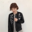 เสื้อแจ็คเก็ต JACKET เนื้อผ้าไหม แนวญี่ปุ่น งาน A.N.A a new approach แต่งลายปักดอก สีดำ สวย แนว มากคะ SIZE S/M/L/ ดำ