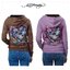 Ed hardy เสื้อแจ็คเก็ต เสื้อนอก เสื้อฮู้ดวอร์ม สีน้ำเงิน ฟอก แบรนด์ ED HARDY น้ำเงิน