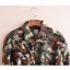 เสื้อเชิ๊ต แขนยาว ลายพราง ทหาร คาโม สีเขียวผ้าสำลีเนื้อเนียนนุ่ม Size M/ L/XL