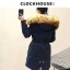 CLockhouse เสื้อโค้ท โค้ทฮูท กันหนาว เสื้อparka ฮูท กันหนาวสีน้ำเงิน กรม งาน CLOCKHOUSE แต่งเฟอร์ เฟอร์ สวย ใหญ่ ฟูมากคะ งานสวยพรีเมี่ยมช็อปเลย (ขนอุ่นด้านใน&เฟอร์ ถอดได้ค่ะ) สำเนา น้ำเงินกรม