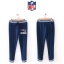 NFL apparel กางเกงวอร์ม กางเกงผ้านืด เนื้อspandex สีน้ำเงิน แต่งขาจั๊ม งานแบรนด์ NFL TEAM น้ำเงิน