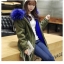 BERSHKA เสื้อโค้ท โค้ทฮูท กันหนาว เสื้อparka ฮูท กันหนาวสีเขียว แบรนด์เนมBERSHKA แต่งเฟอร์ สีน้ำเงิน ซับขนอุ่นน้ำเงิน งานสวย มากคะ Size S/M/L/2L/3L สำเนา สำเนา เขียวเฟอร์น้ำเงิน