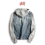 H&m เสื้อยีนส์ฮูท แจ็คเก็ต ยีนส์ฟอก แต่งฮูทเทา งานH&Mแท้ งานสวย แพทเทินเนี๊ยบมากคะ (จำนวนจำกัด) SIZE S/M/L/XL ยีนส์