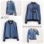 เสื้อยีนส์ แจ็คเก็ตยีนส์ คอกลม แต่งจัมพ์ สวยเท่ห์ คะ Size S/M