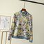 เสื้อแจ็คเก็ต เสื้อคลุม ลายดอก ปลายแขนจั๊ม สำเนา ลายดอก