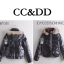 CC&DD เสื้อกันหนาว ขนเป็ด เสื้อ ขนเป็ดแท้ สีดำ แต่งหมวกฮูท แต่งขนเฟอร์ (ฮูท&เฟอร์ถอดได้ทุกจุด) แบรนด์เนม CC&DD (แท้ 100% งานสวย แพทเทินหรู อุ่นมากคะ(เฟอร์แท้ ) (DOWN80% &Feather20%) ดำ