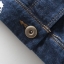 เสื้อยีนส์ เข้ม แจ็คเก็ตยีนส์ แต่งกระดุมทอง แบรนด์เนม CABI JEAN ไซส์ S/M ยีนส์เข้ม