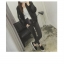 Jacket หนังดำ แต่งซิบ สวยเท่ห์ Free size