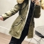 CLockhouse เสื้อโค้ท โค้ทฮูท กันหนาว เสื้อparka ฮูท กันหนาวสีน้ำเงิน กรม งาน CLOCKHOUSE แต่งเฟอร์ เฟอร์ สวย ใหญ่ ฟูมากคะ งานสวยพรีเมี่ยมช็อปเลย (ขนอุ่นด้านใน&เฟอร์ ถอดได้ค่ะ) สำเนา น้ำเงินกรม