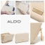 กระเป๋าสตางค์ ALDO กระเป๋าถือ สีครีม แบรนด์เนม Aldo แบรนด์หรูจาก แคนนาดา เนื้อสีครีม มีลายTexture ในตัว ช่องใส่ของใหญ่2ช่อง ช่องเสีบบัตร 2ด้าน Size : 20cm x 11cm x3cm