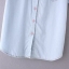 เสื้อเชิ๊ตยีนส์ แขนสั้น แต่งกระดุมผ้า สียีนส์ซีดน่ารักมากคะ สินค้างาน ญี่ปุ่นคะ sizeM