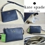 กระเป๋า หนังสะพายข้าง สีน้ำเงินเข้ม KATE SPADE หนังเนื้อละเอียด หรู งานแบรนด์เนมแท้ 100% คะ น้ำเงิน