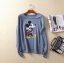 เสื้อกันหนาว เสื้อวอร์ม ลายมิคกี้เม้าส์ สีฟ้าคราม งาน DISNEY แท้ size XS/S/M/L ฟ้าคราม