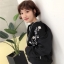 เสื้อแจ็คเก็ต JACKET เนื้อผ้าไหม แนวญี่ปุ่น งาน A.N.A a new approach แต่งลายปักดอก สีดำ สวย แนว มากคะ SIZE S/M/L/ ดำ