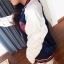 เสื้อแจ็คเก็ต เสื้อนอก เสื้อคลุมทรงเบสบอล สไตล์วินเทจ แต่งลายปัก แบรนด์เนมญี่ปุ่น